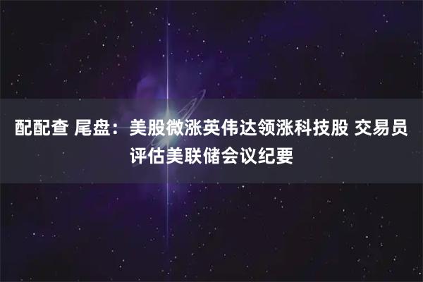 配配查 尾盘：美股微涨英伟达领涨科技股 交易员评估美联储会议纪要