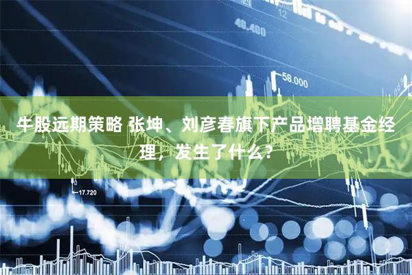 牛股远期策略 张坤、刘彦春旗下产品增聘基金经理，发生了什么？